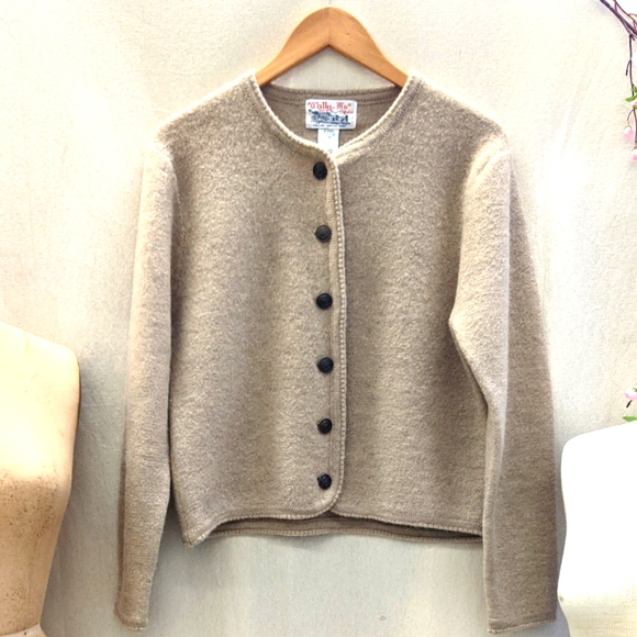 Tally Ho Sweaters - Vintage Tally Ho boiled wool cardigan | size petite medium